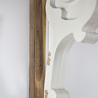 American Art Décor Two-Tones Wood Corbel Shelf Brackets S2