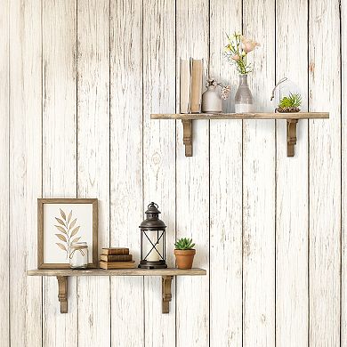 American Art Décor Wood Corbels Shelf Brackets S2