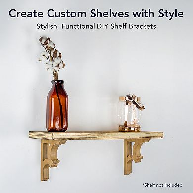American Art Décor Wood Corbels Shelf Brackets S2