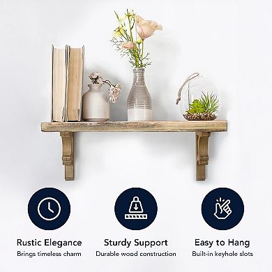 American Art Décor Wood Corbels Shelf Brackets S2