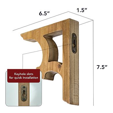 American Art Décor Wood Corbels Shelf Brackets S2