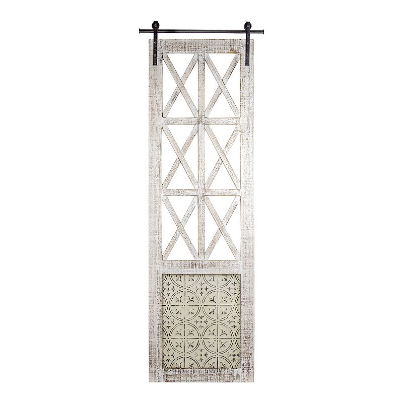 E2 Whitewash Window Door Wall Decor