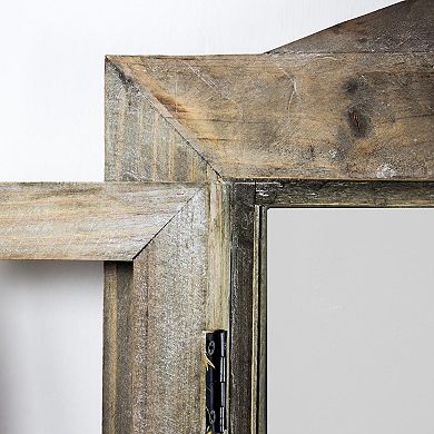 American Art Décor Rustic Window Shutter Wall Mirror