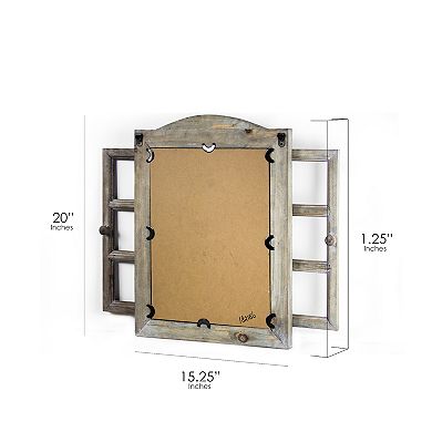 American Art Décor Rustic Window Shutter Wall Mirror