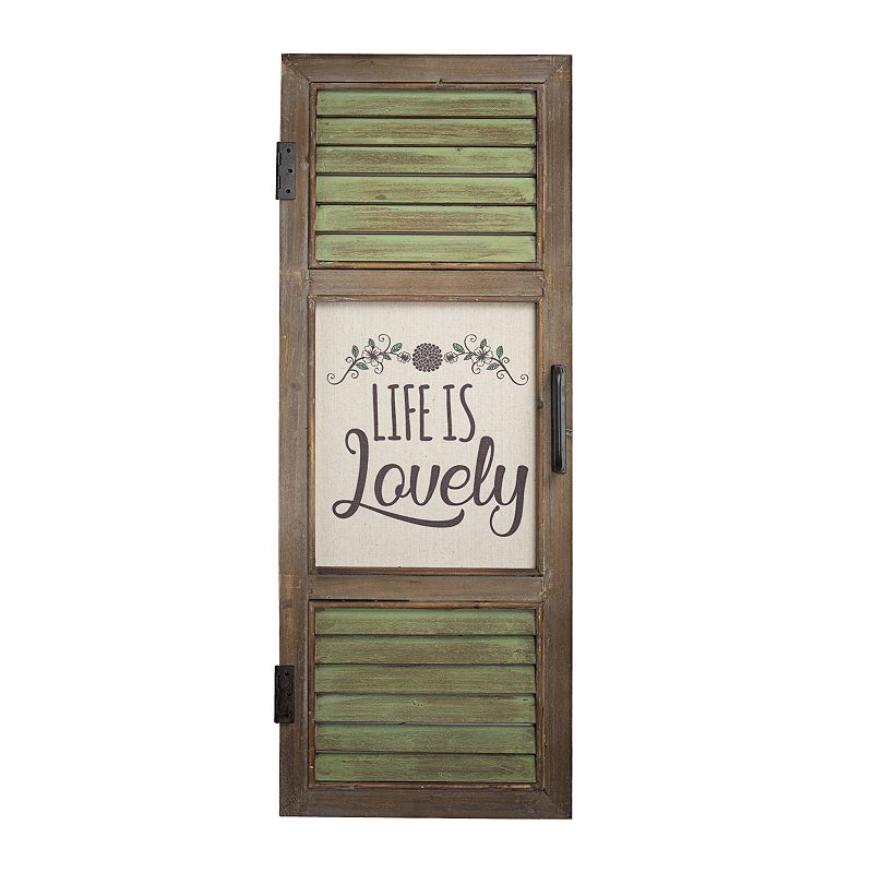 E2 Life is Lovely Shutter Wall Art, Multicolor