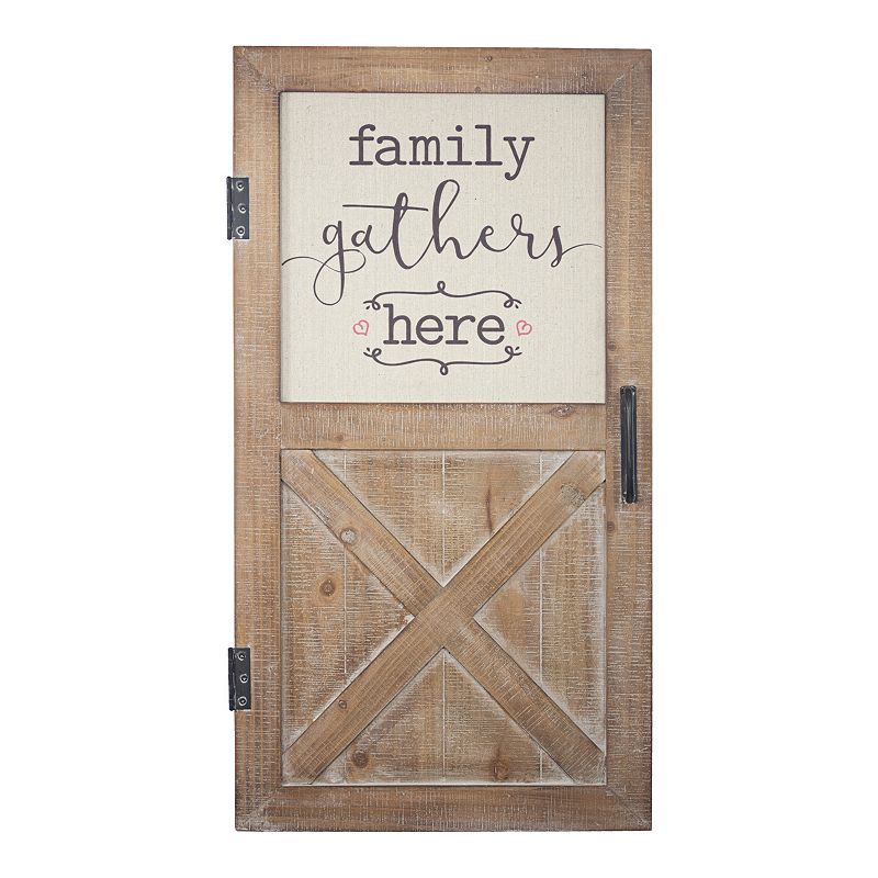 E2 Family Gathers Here Wall Decor, Brown