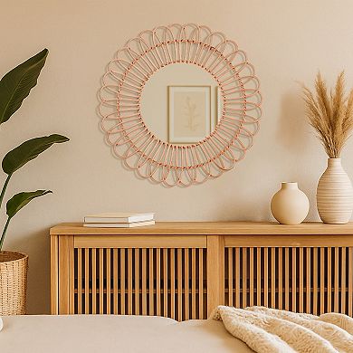 E2 Rattan Sunburst Wall Mirror