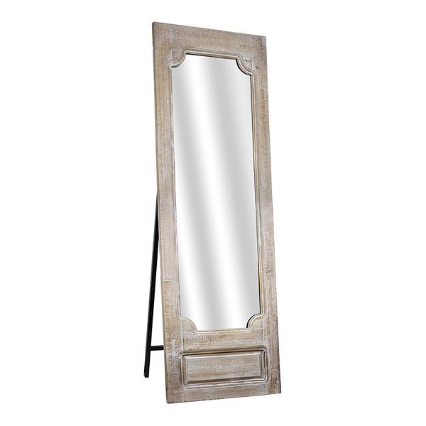 Art Décor Whitewash Easel Floor Mirror, Floor Easel For Mirror