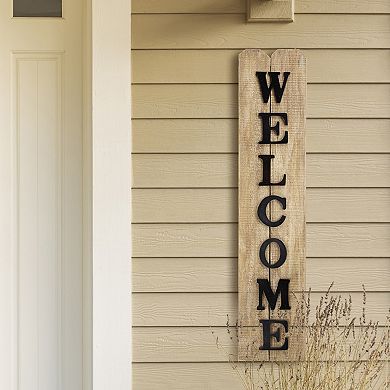 American Art Décor Rustic Welcome Sign Wall Decor
