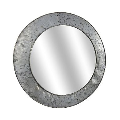 E2 Galvanized Round Wall Mirror