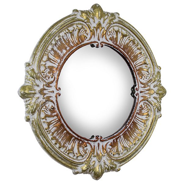 American Art Décor Metallic Baroque Wall Mirror