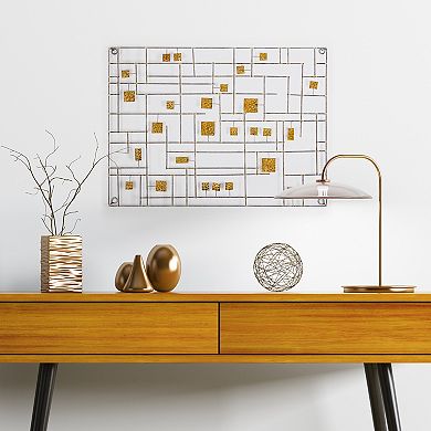 American Art Décor Abstract Metal Sculpture Wall Decor