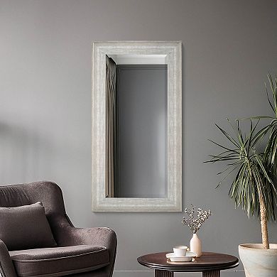 American Art Décor Leighton White Driftwood Wall Mirror