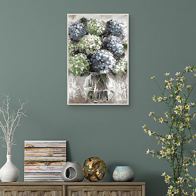 Masterpiece Hydrangea Study Blues Wall Art