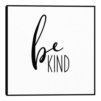 Fine Art Canvas Be Kind Wall Art