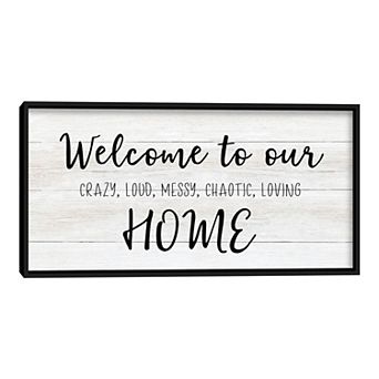 Fine Art Canvas Welcome to Our Home Wall Art