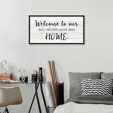 Fine Art Canvas Welcome to Our Home Wall Art