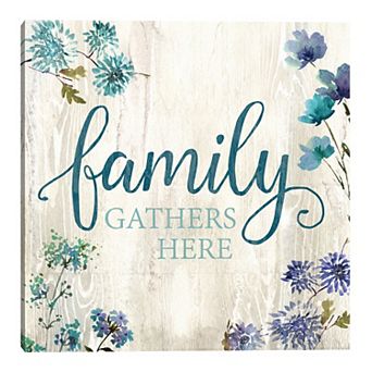 Fine Art Canvas Family Gathers Here Wall Art