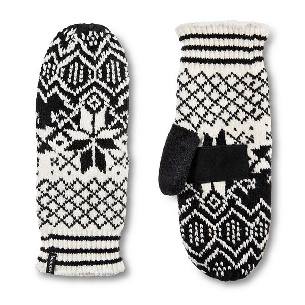 Women's isotoner Lined Chenille Snowflake Mittens