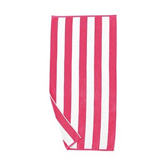 Madelinen® Oversized Velour Cabana Stripe Beach Towel