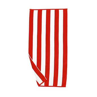 Madelinen® Oversized Velour Cabana Stripe Beach Towel