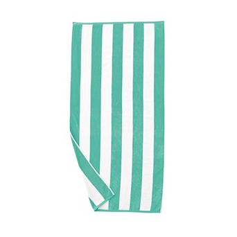 Madelinen® Oversized Velour Cabana Stripe Beach Towel