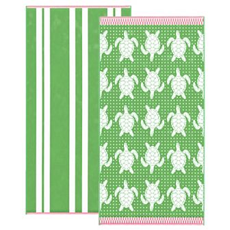 Madelinen® 2-pack Nautical Jacquard Beach Towels