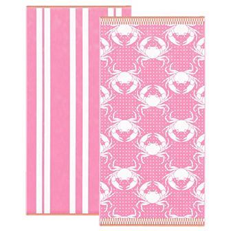 Madelinen® 2-pack Nautical Jacquard Beach Towels