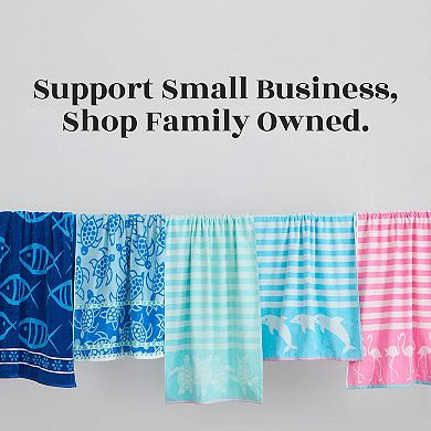 Madelinen® 2-pack Nautical Jacquard Beach Towels