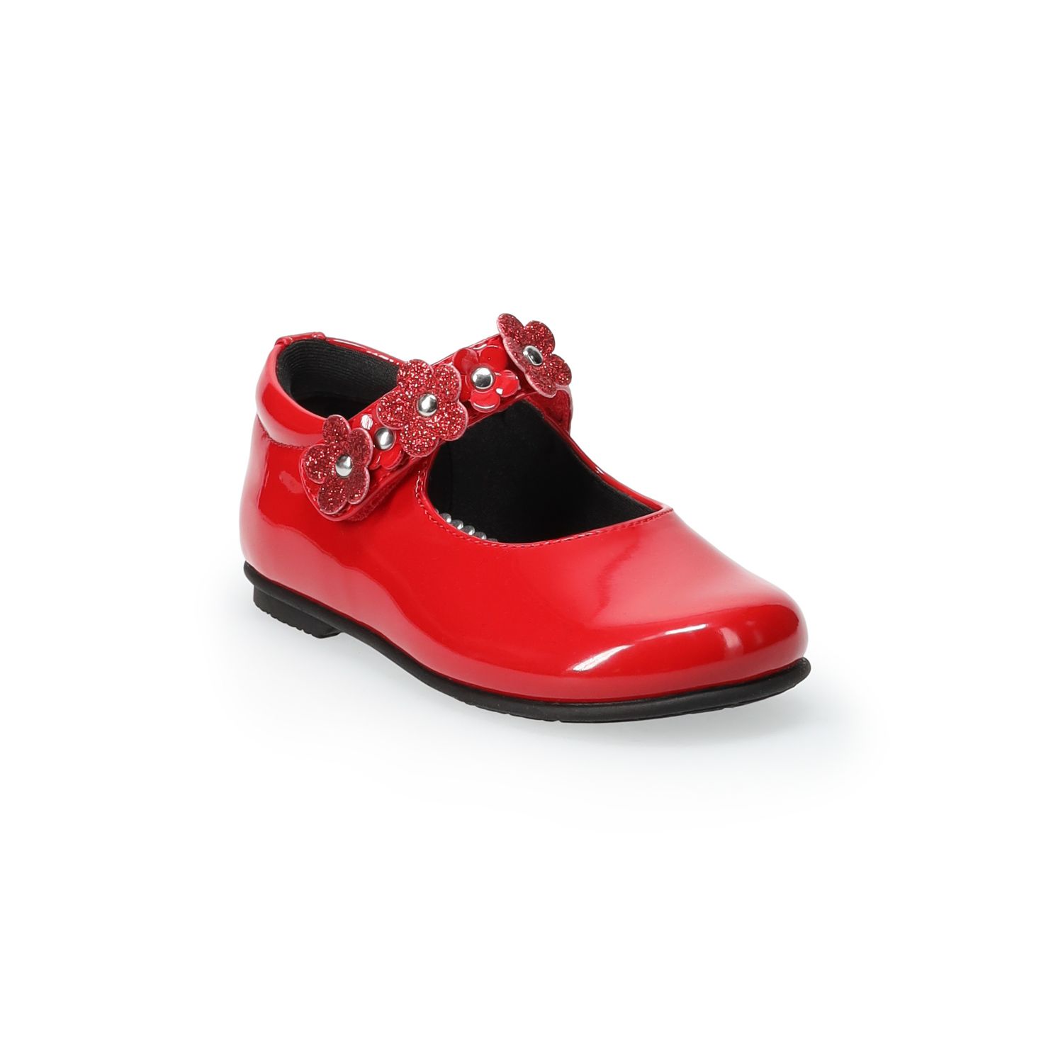 girls red dress shoes