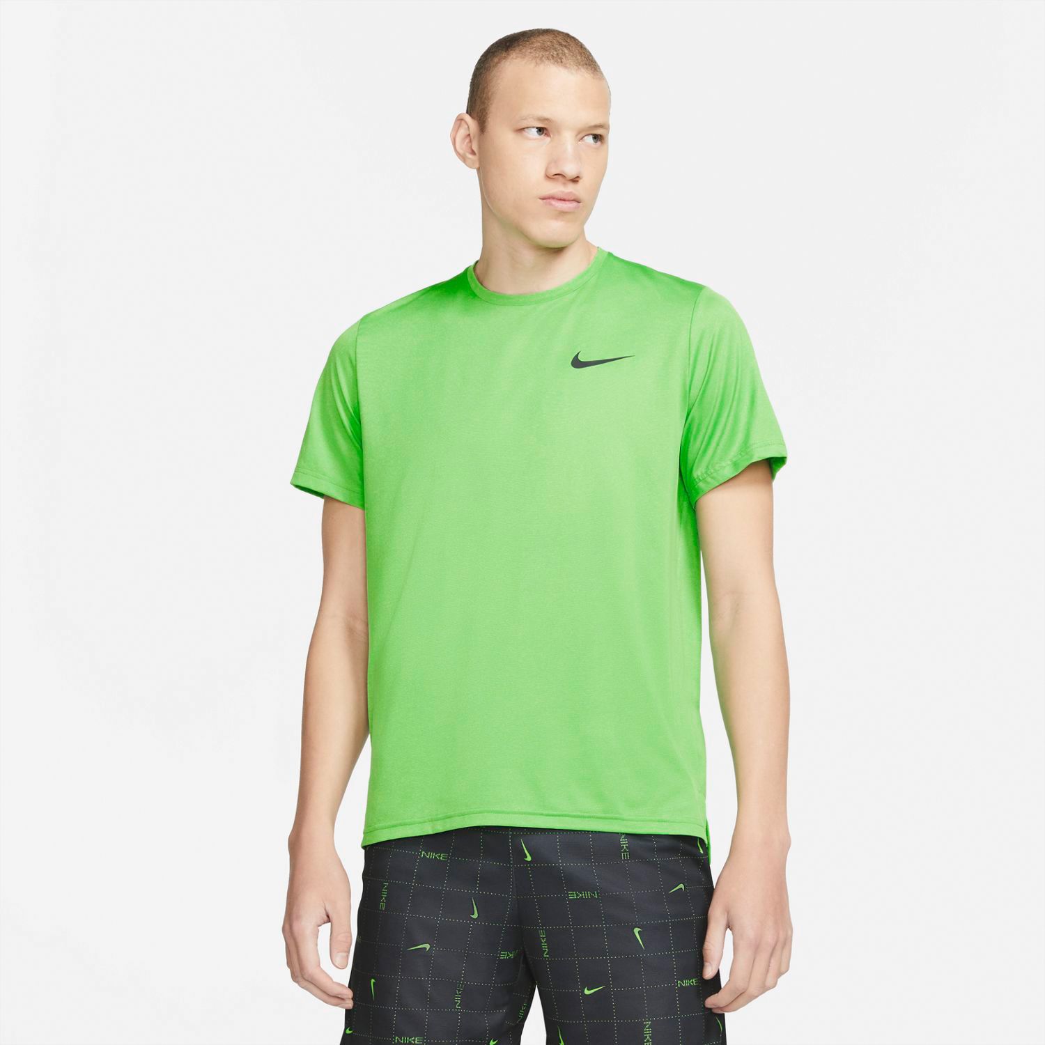 olive green and white nike shirt