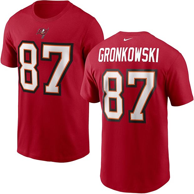 Tampa Bay Buccaneers Mens Gronkowski T-Shirt by Nike - Red - Large