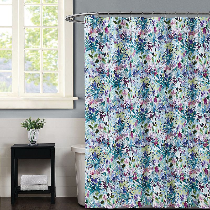 Christian Siriano Dahlia Shower Curtain, Multicolor, 72X72