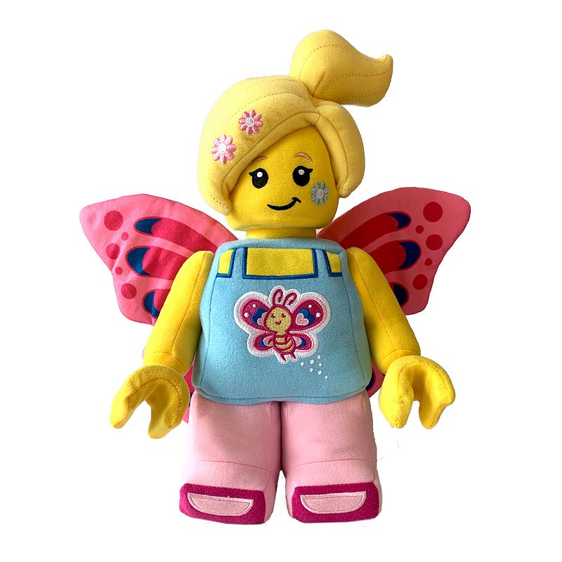 Manhattan Toy LEGO Iconic Plush 12-Inch Butterfly Figure, Multicolor