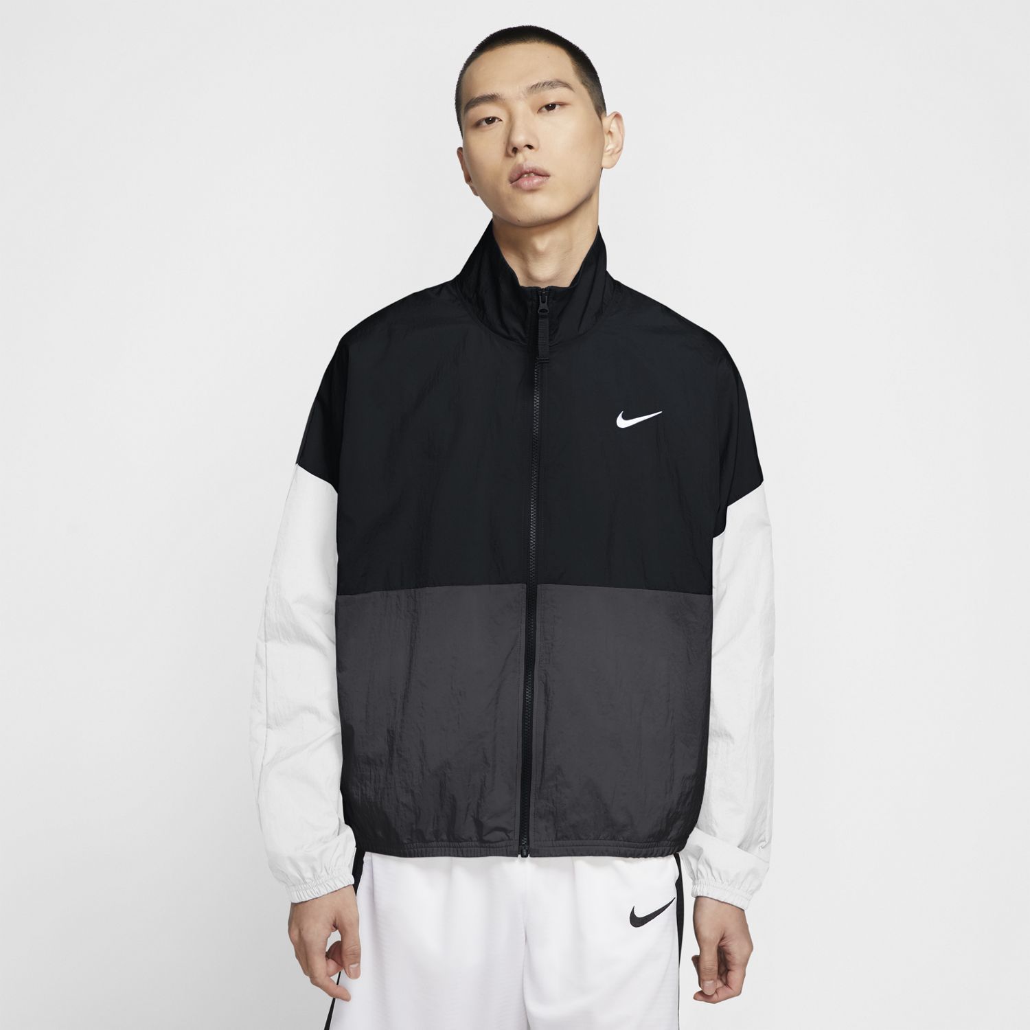 nike basketball jacket mens