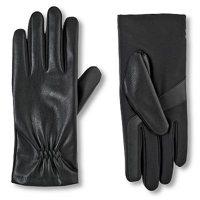 Women s isotoner Lined Faux Leather Gloves