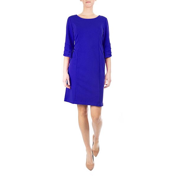 Women's Nina Leonard Tiered Sleeve Sheath Dress