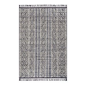 nuLOOM Chenoa Striped Tribal Tassel Area Rug