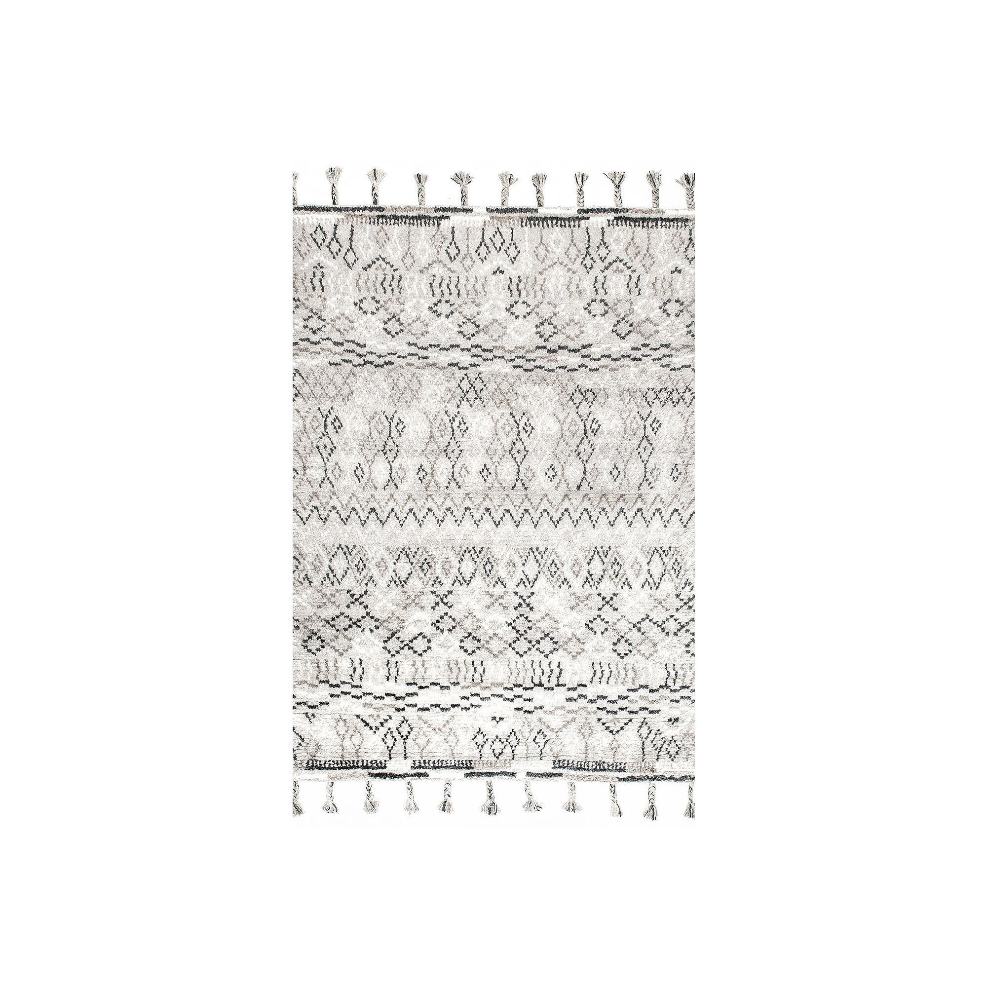 nuLOOM Maurade Tribal Flatweave Area Rug, Gray