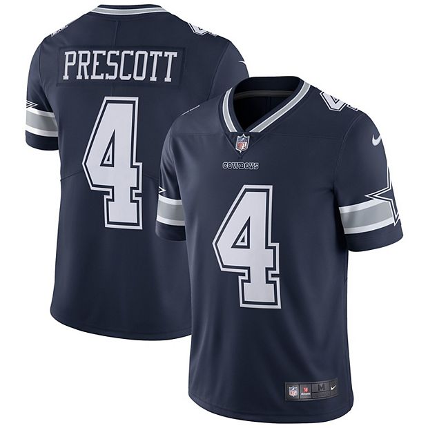 Men's Dallas Cowboys Dak Prescott Nike Navy Player Name & Number Long Sleeve  T-Shirt