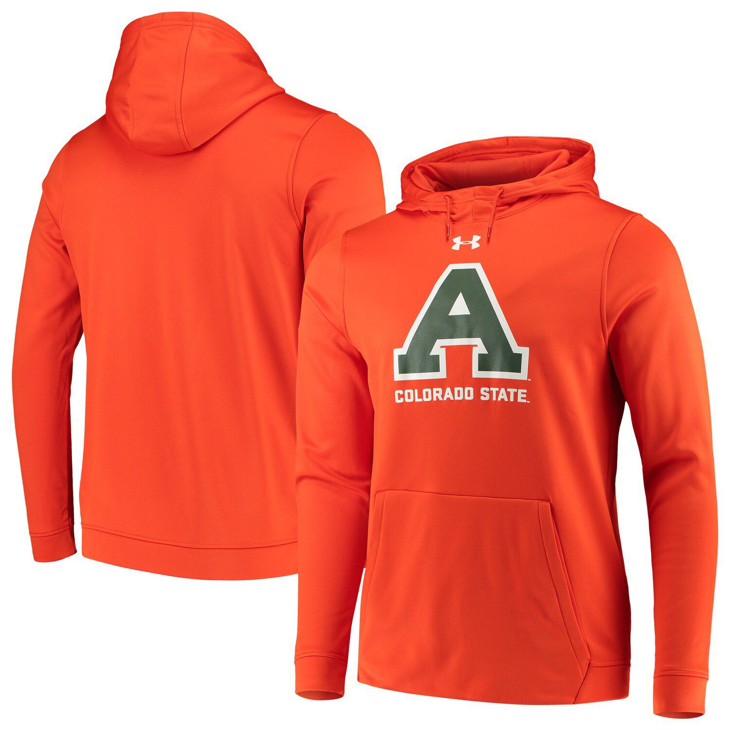 mens orange under armour hoodie