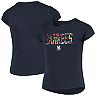 Girls Youth New Era Navy New York Yankees Flip Sequin T-Shirt
