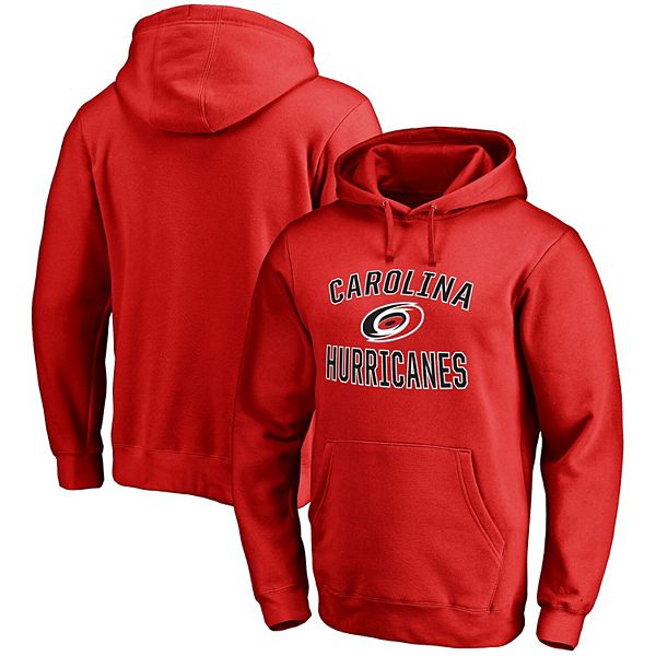 Men's Antigua Charcoal Carolina Hurricanes Victory Pullover Hoodie