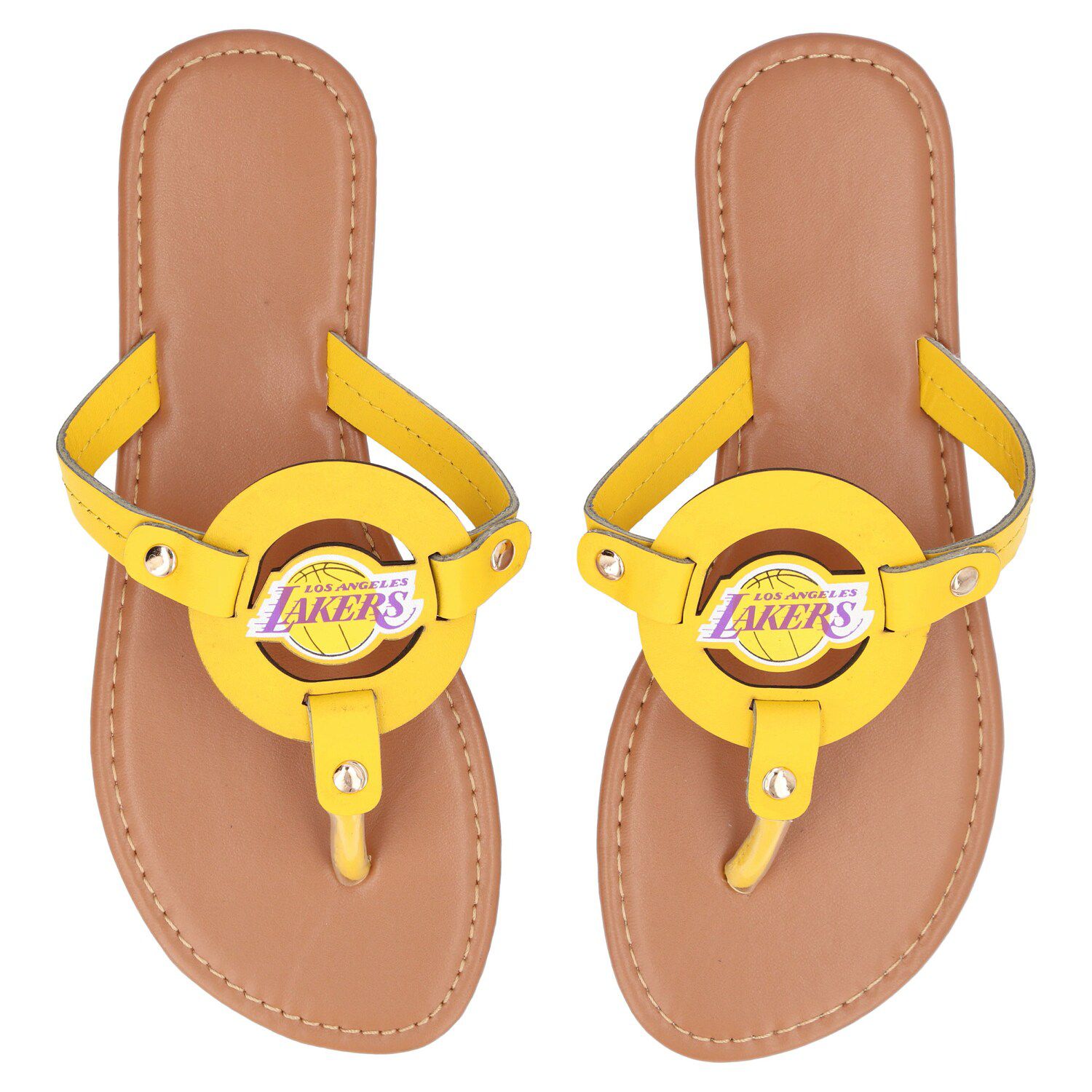 lakers flip flops