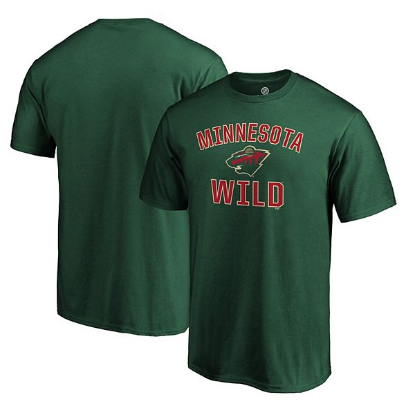 Men S Fanatics Branded Green Minnesota Wild Team Victory Arch T Shirt