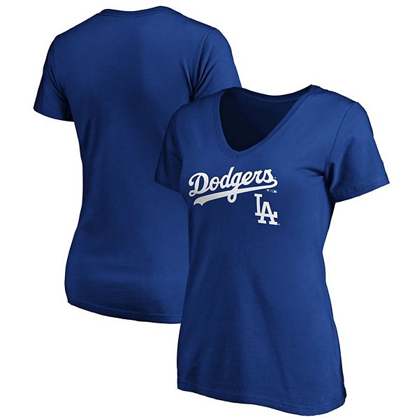 Fanatics Branded Men's Royal Los Angeles Dodgers Team Logo Lockup T-Shirt - Royal