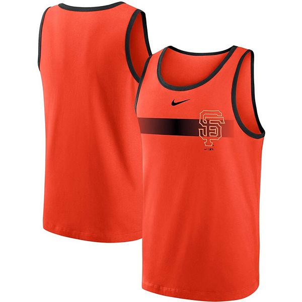 Men's Nike Orange San Francisco Giants Overlay Fade Classic Tank Top
