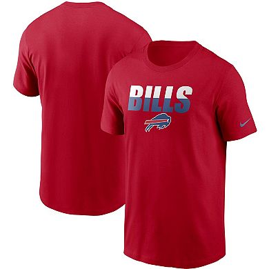 Men's Nike Red Buffalo Bills Split T-Shirt