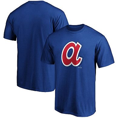 Men's Fanatics Branded Royal Atlanta Braves Cooperstown Collection Forbes Team T-Shirt