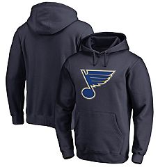St. Louis Blues Big & Tall Stripe Pullover Hoodie - Heather Charcoal